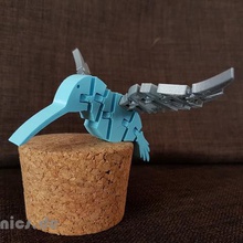 flexi articulated hummingbird game flexible print place toy 3d print model - Mito3D