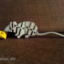 flexi articulado del ratón juego flexible imprimir lugar de juguete jtronics 3d print model - Mito3D