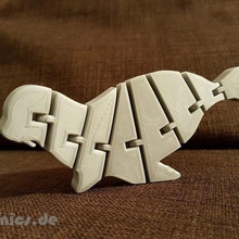 flexi articulada seadog selo jogo cão de mar flexível imprimir lugar brinquedo 3d print model - Mito3D