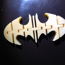 flexi batmans firmar Arte batman flexible lindo personaje héroe acción articulado gracioso divertido emblema murciélago superhombre 3d print model - Mito3D