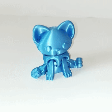 flexi bear cat 3d print model - Mito3D
