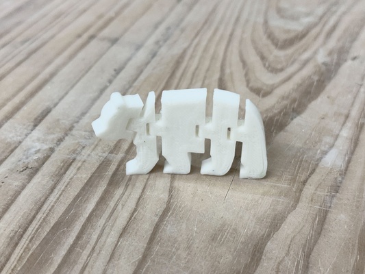 flexi ours actualisé mobile jouet articulé 3d print model - Mito3D