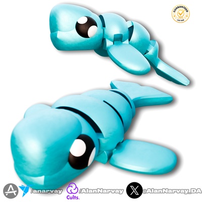 flexi beluga support less jogos baleia peixe animal fofa articulado brinquedo crianças flexível 3d print model - Mito3D