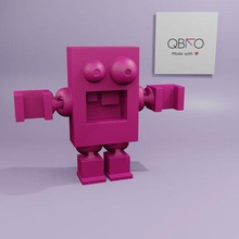 flexi gros câlin robot Jeu souple stl fichier Noël bot robotique qbko qbko3d 3ddesign articulé 3d print model - Mito3D