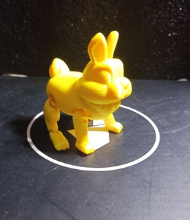 flexi conejito impresión sitio apoyo Pascua Resurrección 3d print model - Mito3D