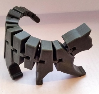 flexi gato negros catcatyfelineflexiflexibleprint colocar 3d print model - Mito3D