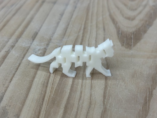 flessibile gatto aggiornato carina giocattolo decorazione 3d print model - Mito3D