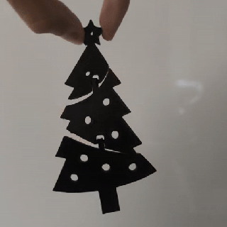 flexi christmas tree - print place printinplace 3d print model - Mito3D