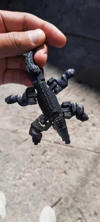 flexi crocodile Jeu animal art jouet mouvement 3d print model - Mito3D