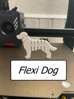 flexi perro 3d print model - Mito3D