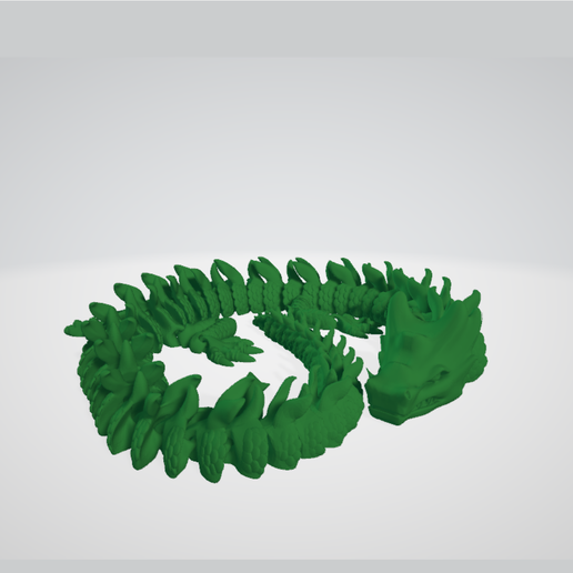 flexi dragon 3D print model - Mito3D