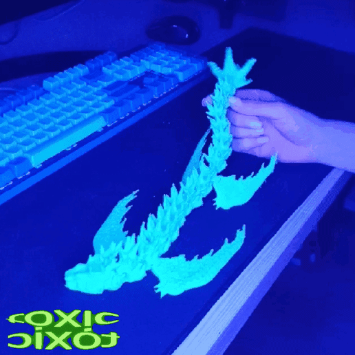 flexi Drachen artikulieren 3D print model - Mito3D