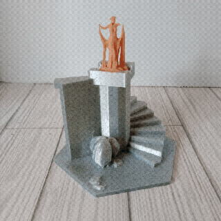 flessibile Drago Schermo In piedi titolare supporto guardia Torre diorama articolato serpenti rpg tavolo superiore gioco figurine pezzo Stampa posto Giochi giochi personaggi 3d print model - Mito3D