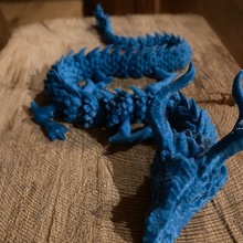 flessibile Drago print in place 3d print model - Mito3D