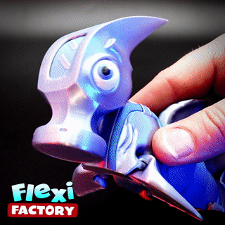 flexi fábrica martillo tiburón juguete inquieto impresión 3dprint 3dmodel flexionar flexifactorio dansopala 3mf bambu stl herramienta gracioso colores apoya retruécano flexible Patreon 3d print model - Mito3D