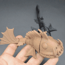 flexi peixe mordedor arte flexível posable ligação links brinquedo articulado fábrica 3d print model - Mito3D