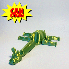 flexi jirafa articulado flexible juguete artilugio 3d print model - Mito3D