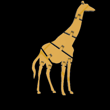 flexi girafe animal 3d print model - Mito3D