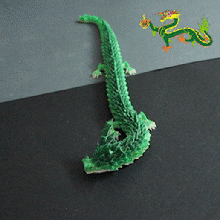 esnek yeşil Ejderha oyun 3d print model - Mito3D