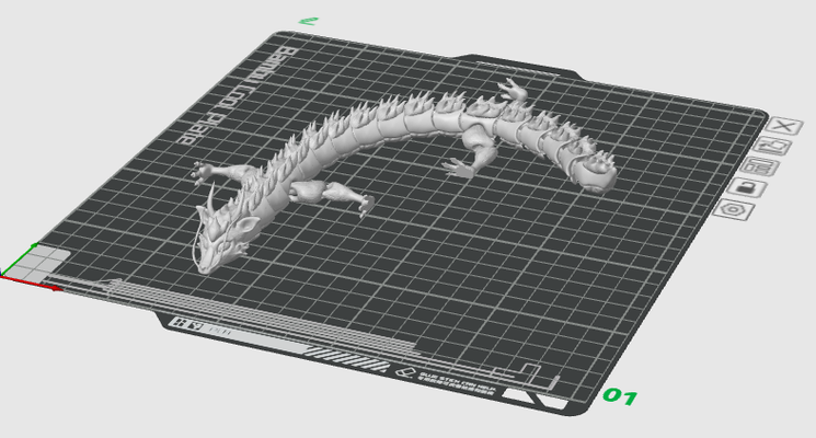 esnek arama ejderha oyun 3d baskı destek stl dosyalar oyuncaklar 3d print model - Mito3D