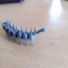 flexi hallucigenia game toy flexible cambrian 3d print model - Mito3D