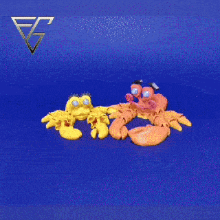 flexi hermit family toy game crab shell sea shore pla easy art 3d print model - Mito3D