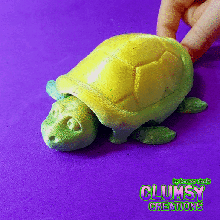 flexi cache tortue baignoire jouet souple endroit impression articulé mer bassin ninja maladroit paresseux 3d print model - Mito3D