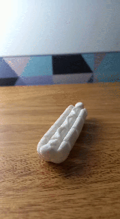flessibile caldo cane pancho cibo 3d print model - Mito3D