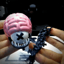 flexi in-situ printing brain 3d print model - Mito3D