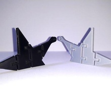 flexi Schlüssel Halter Unterstützung Star Vogel 3d print model - Mito3D