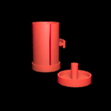 flexi leash jar 3d print model - Mito3D