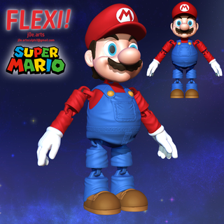 flessibile Mario super bros Stampa posto giocattolo ragazzi arte film 3d print model - Mito3D