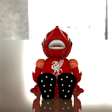 flexi mascota poderoso Liverpool fútbol club articulado 3d print model - Mito3D