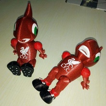 flexi Maskottchen mächtig Liverpool Fußball Verein artikuliert flexy flexibel Drucken Seite nett Tier Büro Schreibtisch Puppe rot fc 3d print model - Mito3D