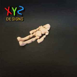 esnek Momia mumya firavun cadılar bayramı oyuncak terör zombi Mısır 3d print model - Mito3D