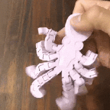 flexi octopus - articulated gadget animal toy play articulation flexible 3d print model - Mito3D