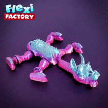 flexi print-in-place llamacorn llama unicorn art flexy flexible toy articulated dan daniel sopala factory alpaca fidget 3d print model - Mito3D