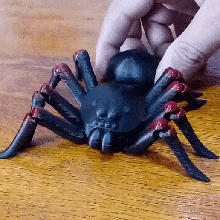 flexi impresión negro tarántula araña flexible flexionar aranha 3d print model - Mito3D
