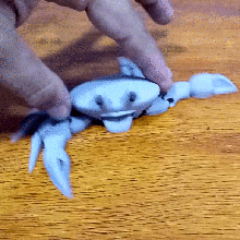 flexi impressão caranguejo sorridente arte flex colocar 3d print model - Mito3D