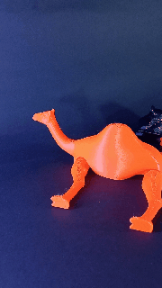 flexi impresión sitio camello sillín animales apoyo bala flexible juguete enlace 3d print model - Mito3D