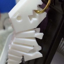 flexi rex keychain jewelry keychains 3d print model - Mito3D