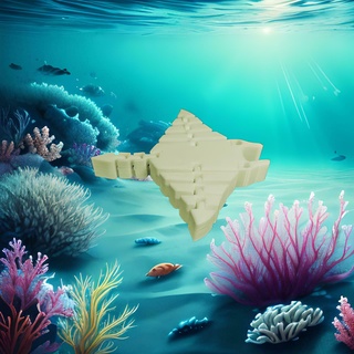 flexi mar criaturas manta rayo marina vida mantarraya articulado flexible Moviente juguete pez Oceano animal 3d print model - Mito3D