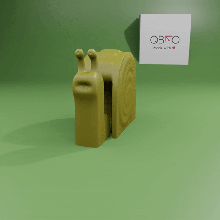 flexi snail print place 3d print model - Mito3D