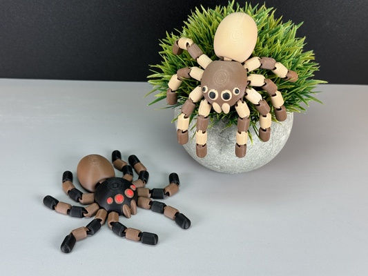 flexi aranha articulado multicolorido animal bruxas 3d print model - Mito3D