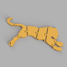 flessibile tigre anima animale portachiavi pendente 3d print model - Mito3D