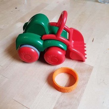 flexi traktör tekerlekli oyuncaklar oyun mekanik 3d print model - Mito3D