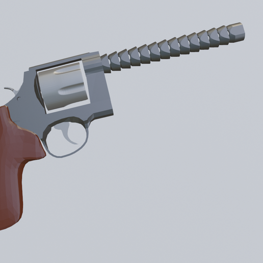 flexi uncomfortable gun 3D print model - Mito3D