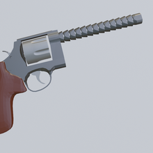 flexi uncomfortable gun 3d print model - Mito3D