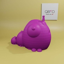 flessibile strano bruco stl file Natale verme qbko qbko3d 3ddesign articolato 3d print model - Mito3D