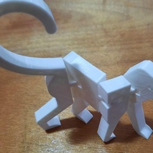 flexible ball hinge monkey game toy flexi animal 3d print model - Mito3D